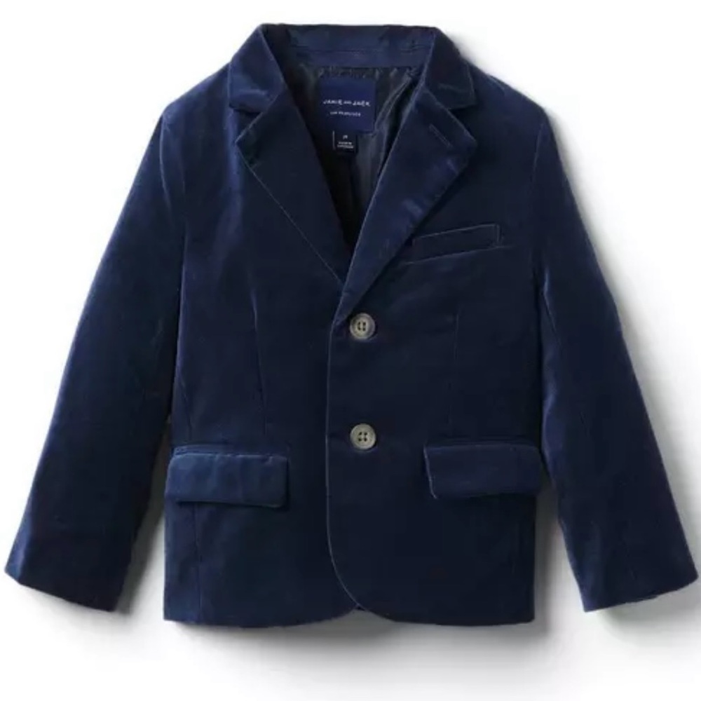 Janie and Jake Velvet Suit Blazer Size 4T